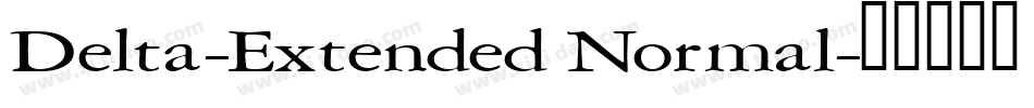 Delta-Extended Normal字体转换